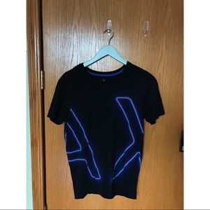 A/X Armani Exchange Black Shirt with A/X Glow